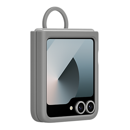 Samsung Silicone Case with Ring for Galaxy Z Flip6 - Grey