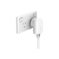 Belkin Dual PD Wall Charger with PPS - 42W Fast Charging for iPhone & Android, 1x USB-C (30W) & 1x USB-A (12W) - White