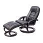 PU Leather Massage Chair Recliner Ottoman Lounge Remote