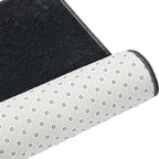 Large Shag Rug – Soft 200x140cm Black Floor Rug with Anti-Slip Backing