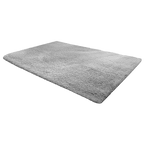 Large Shag Rug – Soft 230x160cm Grey Floor Rug with Anti-Slip Backing