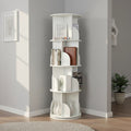 360-degree Rotating 4 Tier Display Shelf Bookcase Organiser