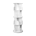 360-degree Rotating 4 Tier Display Shelf Bookcase Organiser
