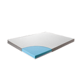 Double Cooling Gel Memory Foam Mattress Topper – CertiPUR-US® Certified Foam