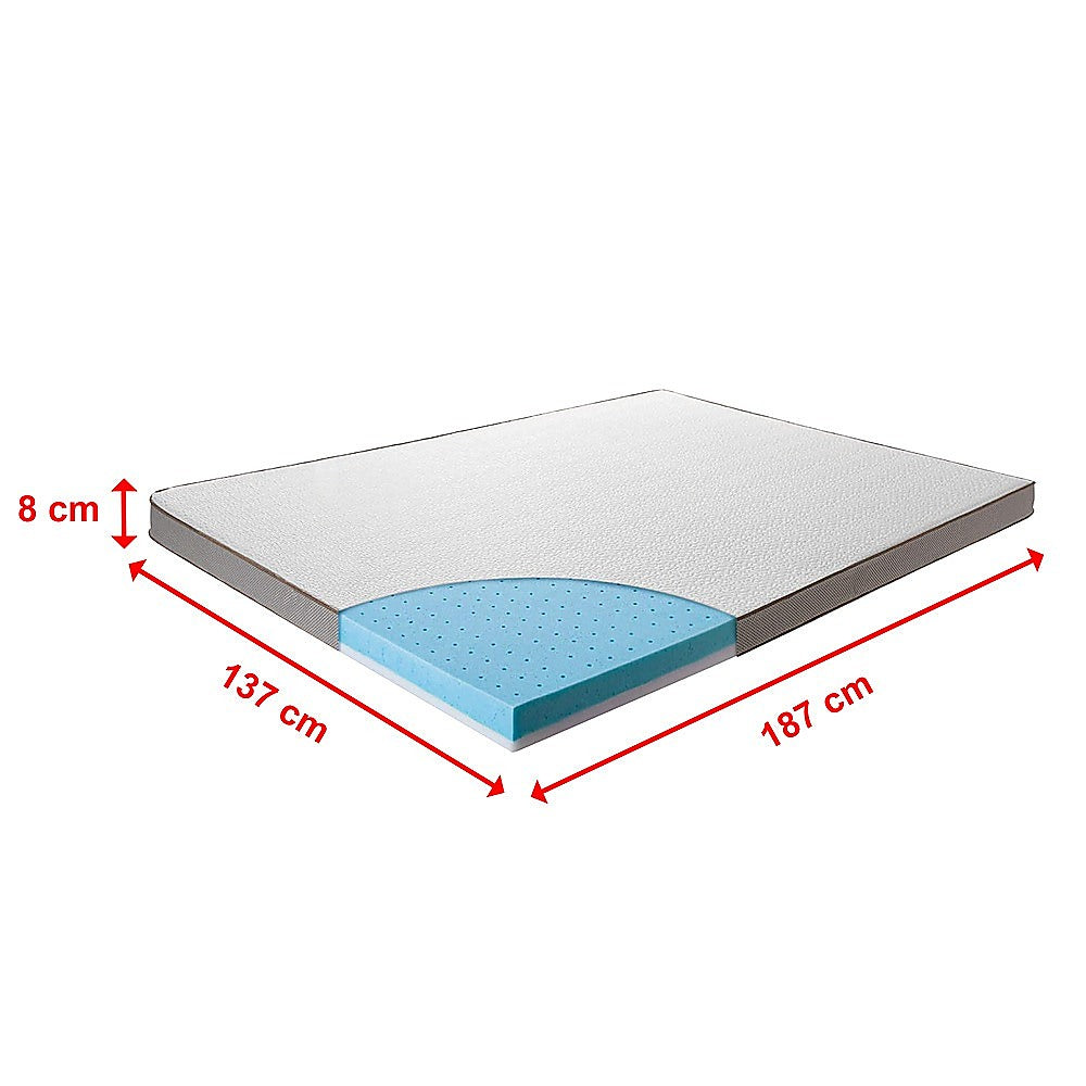 Double Cooling Gel Memory Foam Mattress Topper – CertiPUR-US® Certified Foam