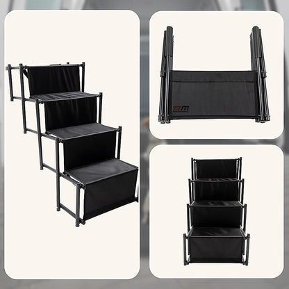 Folding Dog Car Boot Steps Ladder Lightweight Strong Pet Stairs