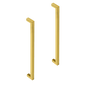 15x Brushed Brass Drawer Pulls Kitchen Cabinet Handles - Gold Finish 256mm