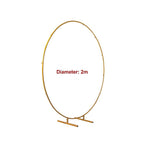 2M Wedding Hoop Round Circle Arch Backdrop Flower Display Stand Frame Background