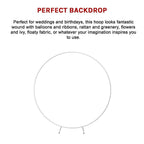 2M Wedding Hoop Round Circle Arch Backdrop Flower Display Stand Frame Background