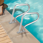Swimming Pool Hand Rail Step Grab Rail 76.2x55.8cm with Drill Bit