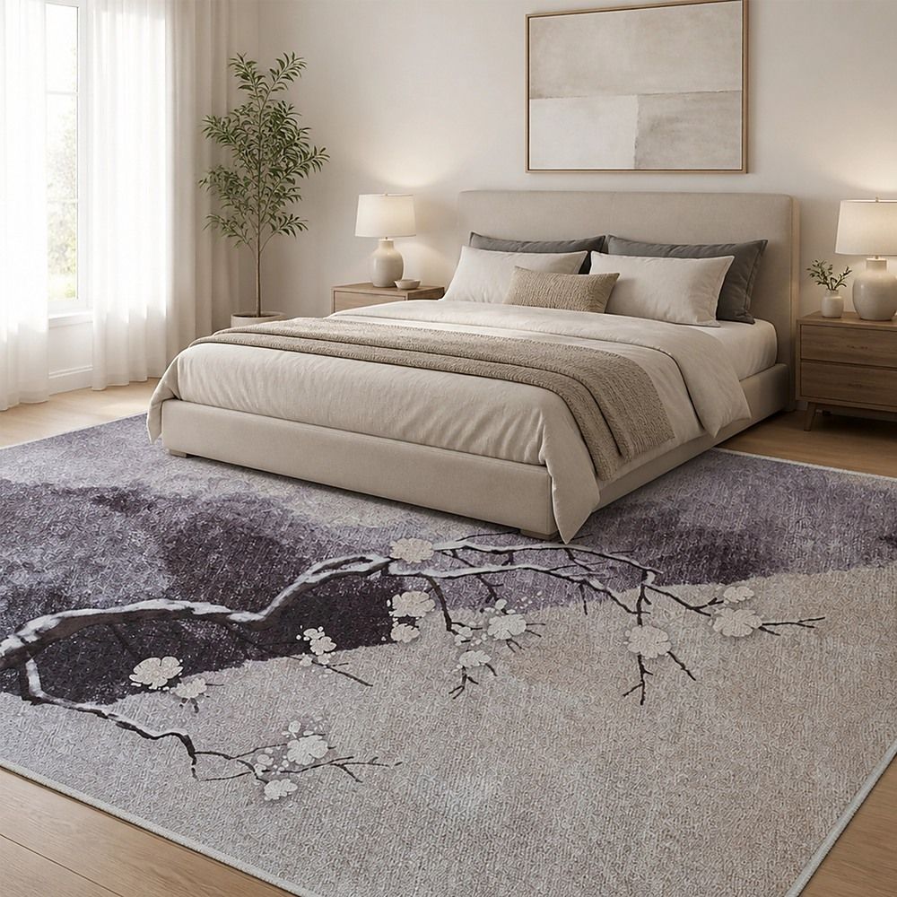 Large Floor Rug – 200x300cm Multicoloured Rug (Blossom Style)