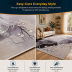 Large Floor Rug – 200x300cm Multicoloured Rug (Blossom Style)