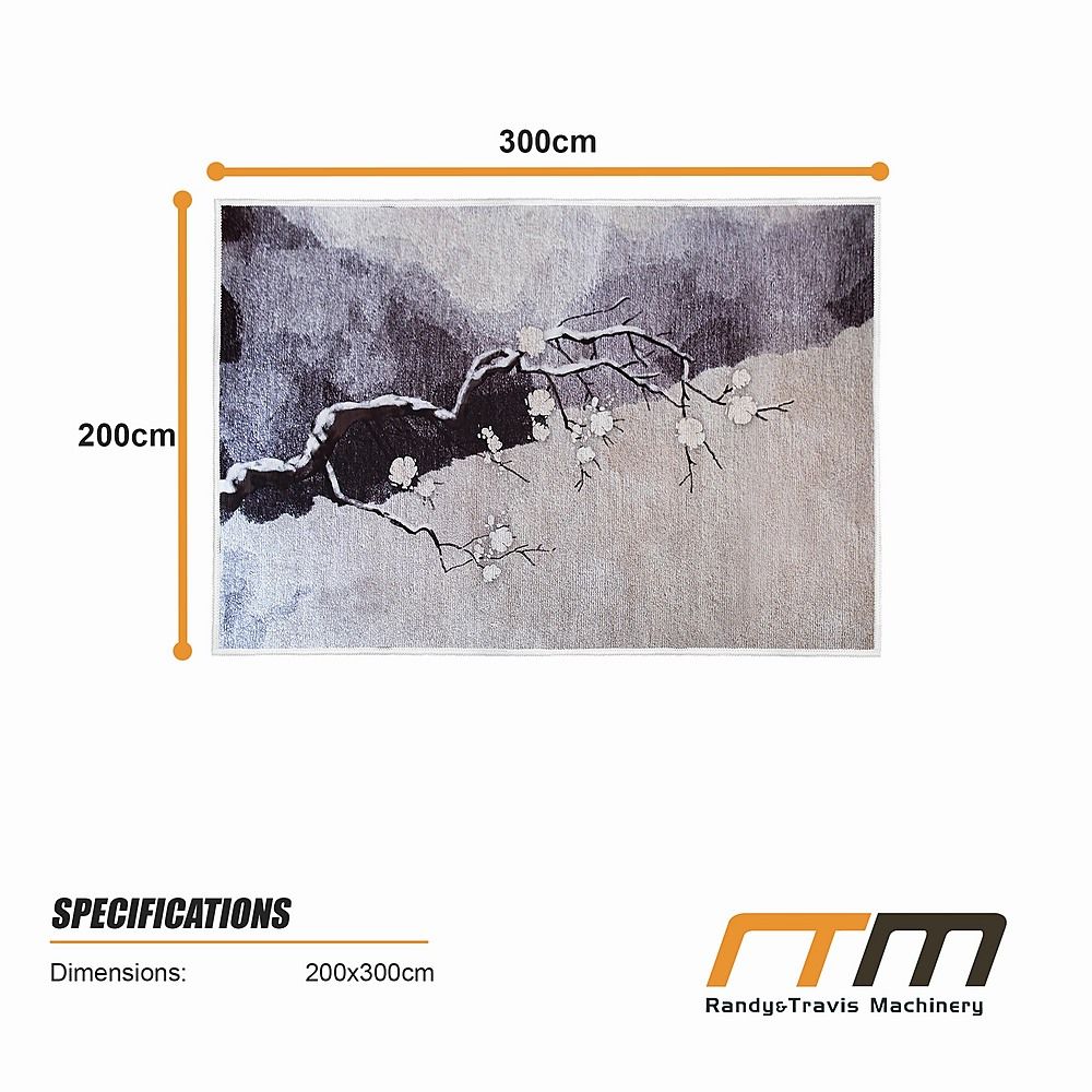 Large Floor Rug – 200x300cm Multicoloured Rug (Blossom Style)