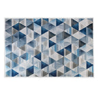 Large Floor Rug – 200x300cm Blue Rug (Triangle Style)
