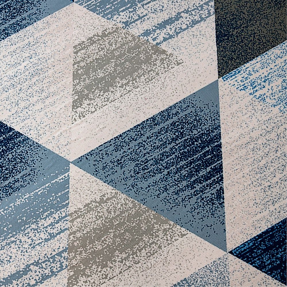 Large Floor Rug – 200x300cm Blue Rug (Triangle Style)