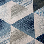 Large Floor Rug – 200x300cm Blue Rug (Triangle Style)