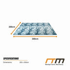 Large Floor Rug – 200x300cm Blue Rug (Fluffy Style)