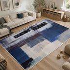 Large Floor Rug – 200x300cm Blue Rug (Abstract Style)