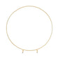 3M Gold Wedding Hoop Round Circle Arch Backdrop Flower Display Stand Frame Background