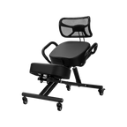 Ergonomic Kneeling Posture Chair with Backrest Adjustable Height and Casters