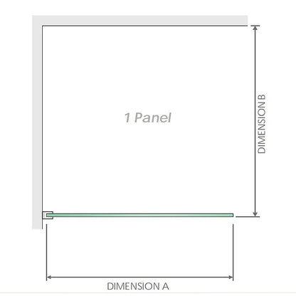 120x120cm Corner Frameless Shower Screen – Gold Wall Channel and Floor Channel with Brass Hinges & Round Knob Handle
