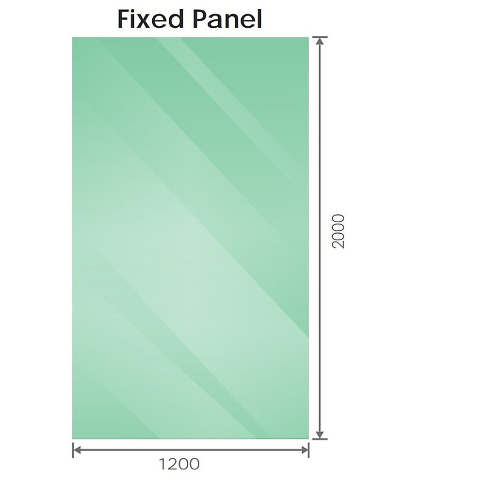 120x120cm Corner Frameless Shower Screen – Gold Wall Channel and Floor Channel with Brass Hinges & Round Knob Handle