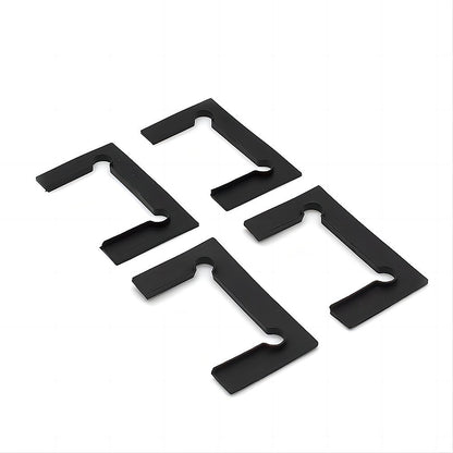 90x100cm Double Door Corner Shower Screen – Wall Channels with SS Hinges in White, Square Double Pull Handle