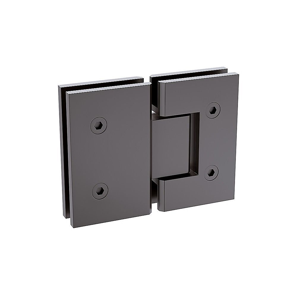 90x110cm Double Door Corner Shower Screen – Wall Channels with SS Hinges in Gunmetal, Round Handle