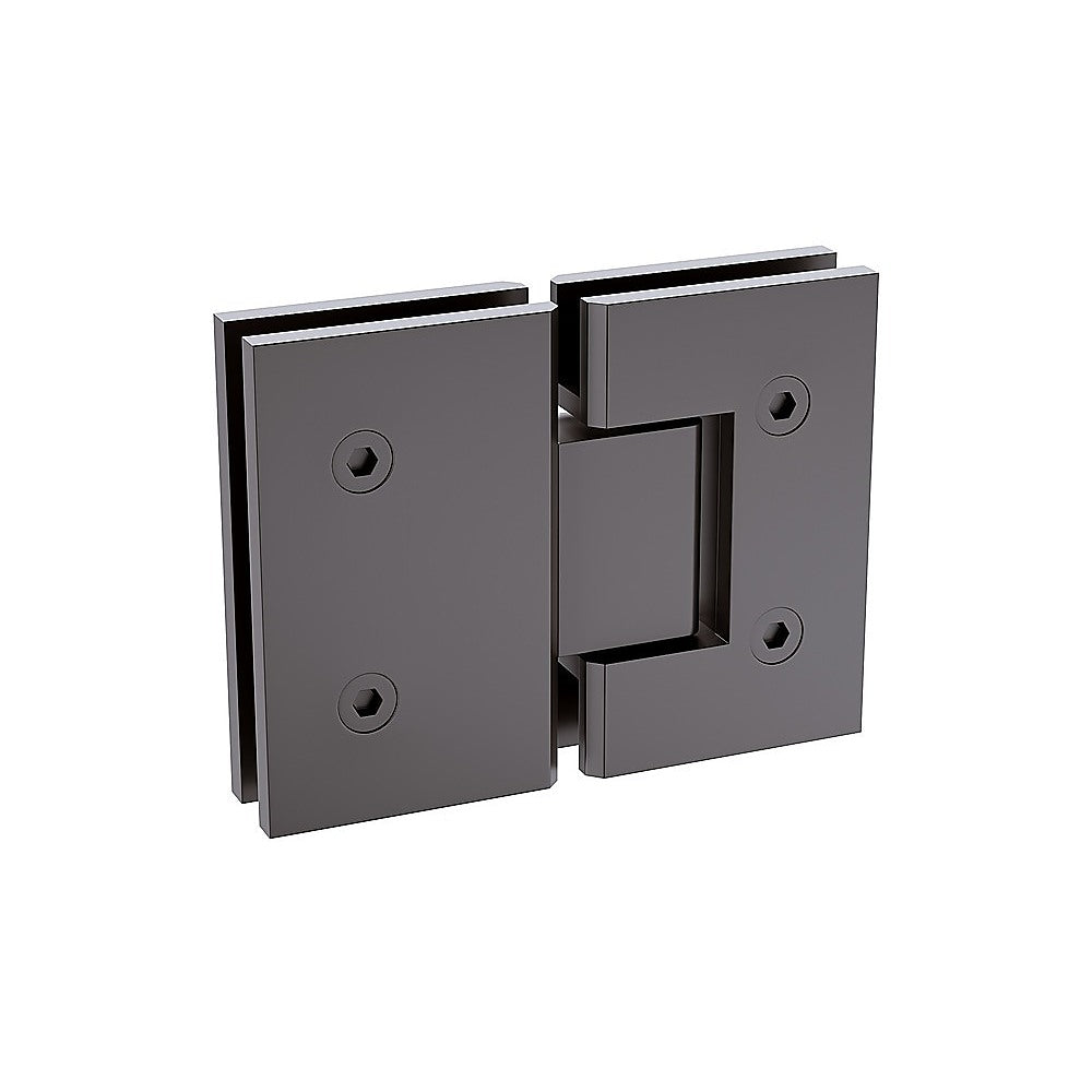 110x120cm Double Door Corner Shower Screen – Wall Channels with SS Hinges in Gunmetal, Round Handle