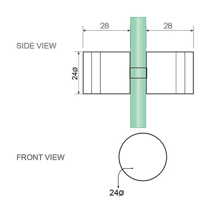 120x120cm Double Door Corner Shower Screen – Chrome F-Brackets, Brass Hinges & Round Knob Handle