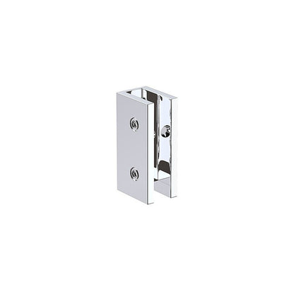 90x110cm Double Door Corner Shower Screen – Chrome U-Brackets, Brass Hinges & Square Knob Handle