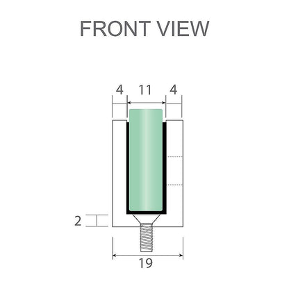 90x110cm Double Door Corner Shower Screen – Chrome U-Brackets, Brass Hinges & Round Knob Handle