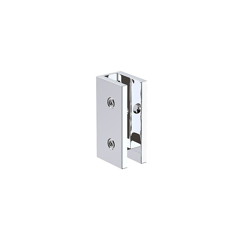 100x120cm Double Door Corner Shower Screen – Chrome U-Brackets, Brass Hinges & Round Knob Handle