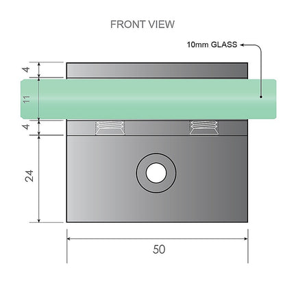 110x120cm Double Door Corner Shower Screen – Black F-Brackets, Brass Hinges & Round Knob Handle