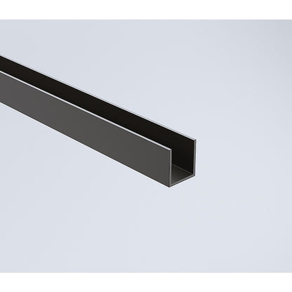 110x110cm Double Door Corner Shower Screen – Channels with Brass Hinges in Black, Square Double Pull Handles