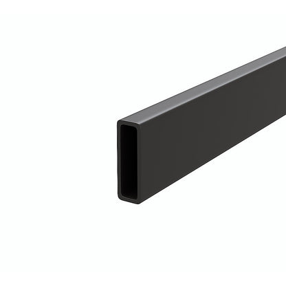 180x100cm Frameless Glass Sliding Corner Shower – With Black Rail and Wall Channel for Contemporary Bathrooms