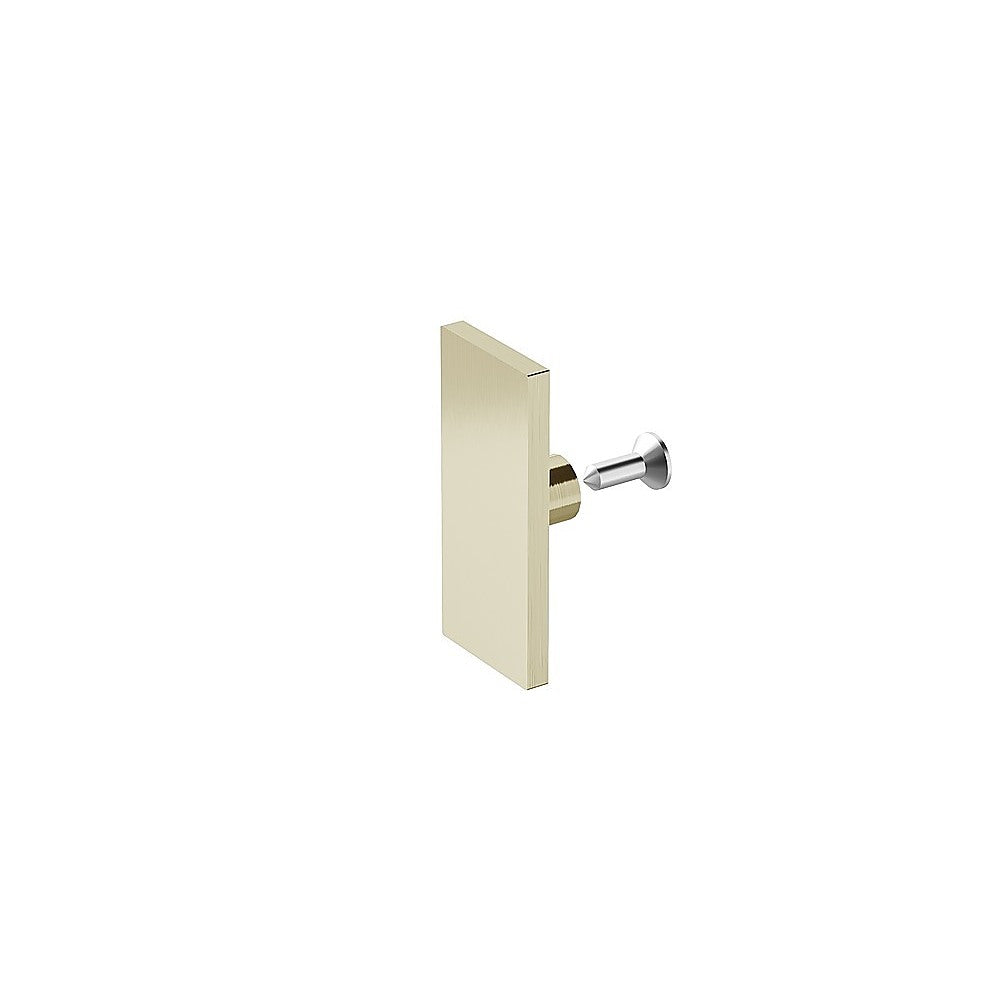 180x100cm Frameless Glass Sliding Corner Shower – With Gold Rail and U-Brackets for Contemporary Bathrooms