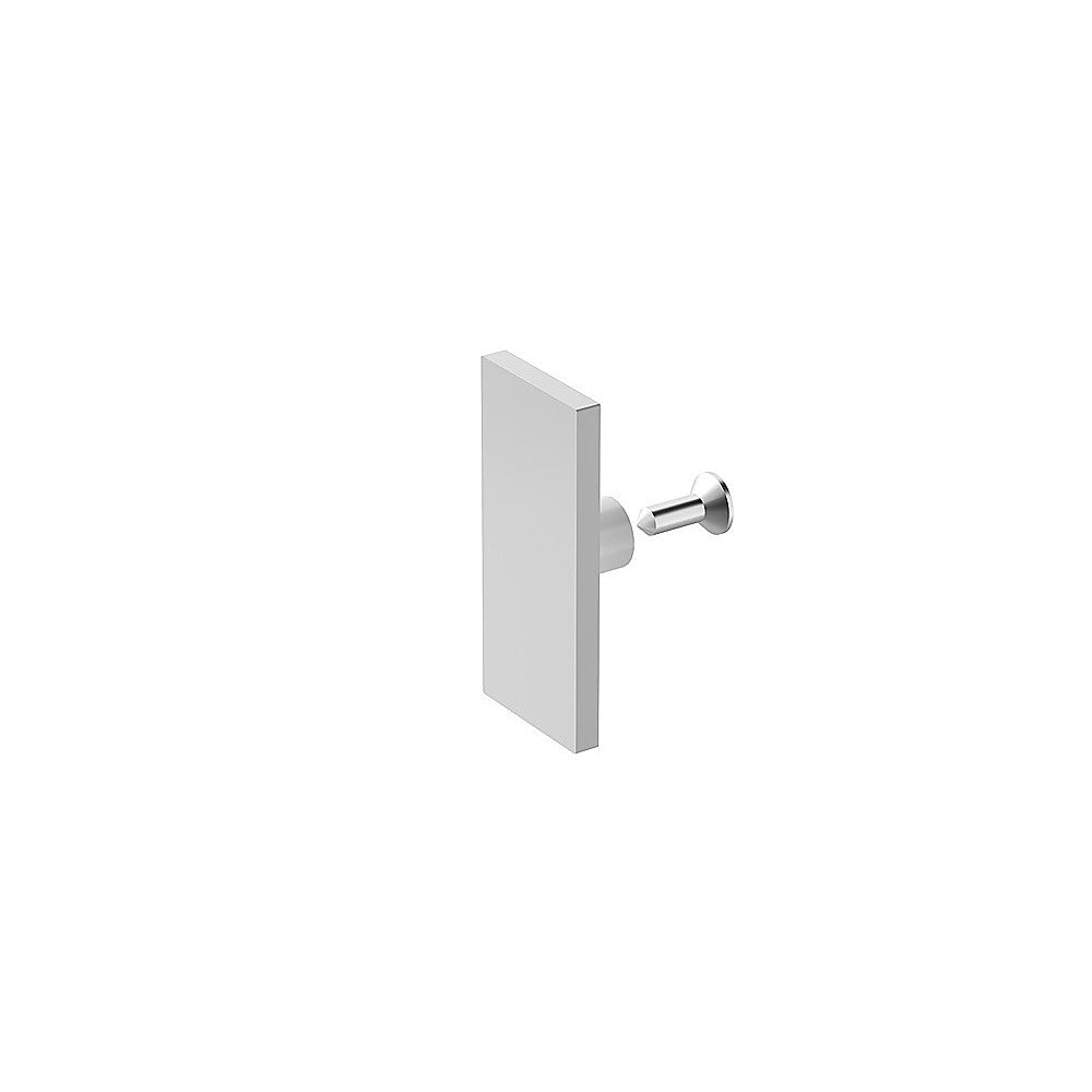 180x100cm Frameless Glass Sliding Corner Shower – With White Rail and Wall Channel for Contemporary Bathrooms