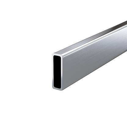 180x100cm Frameless Glass Sliding Corner Shower – With Nickel Rail and U-Brackets for Contemporary Bathrooms