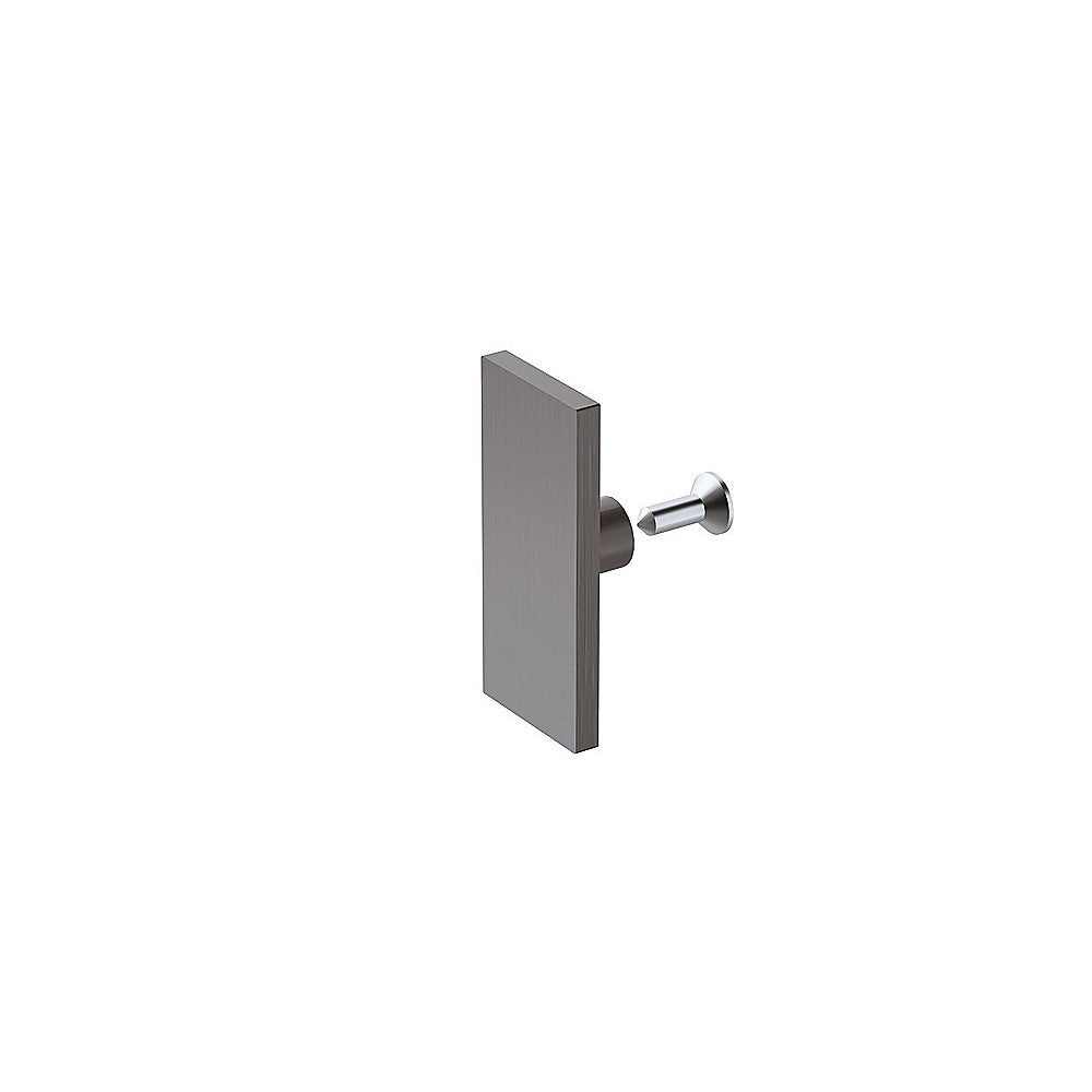 180x100cm Frameless Glass Sliding Corner Shower – With Gunmetal Rail and U-Brackets for Contemporary Bathrooms