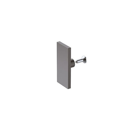 180x100cm Frameless Glass Sliding Corner Shower – With Gunmetal Rail and U-Brackets for Contemporary Bathrooms