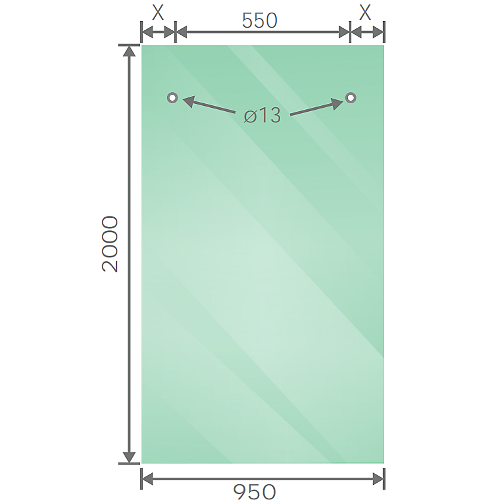 180x100cm Frameless Glass Sliding Corner Shower – With Chrome Rail and Wall Channel for Contemporary Bathrooms