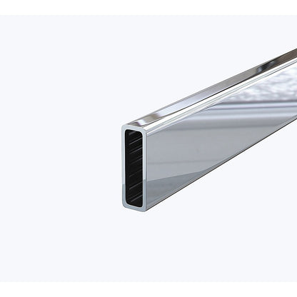 180x100cm Frameless Glass Sliding Corner Shower – With Chrome Rail and Wall Channel for Contemporary Bathrooms