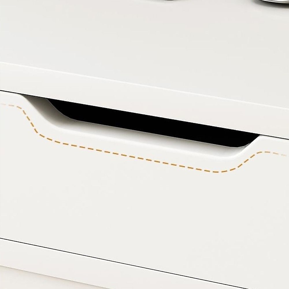 White Computer Desk – Modern PC Laptop Table for Gaming, Home Office, or Study Space Furniture