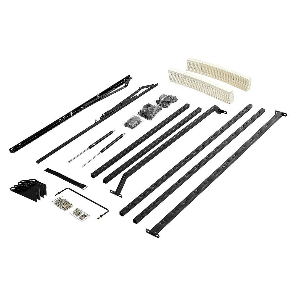 Gas Lift Bed Mechanism – Double Bed Frame with Wooden Slats