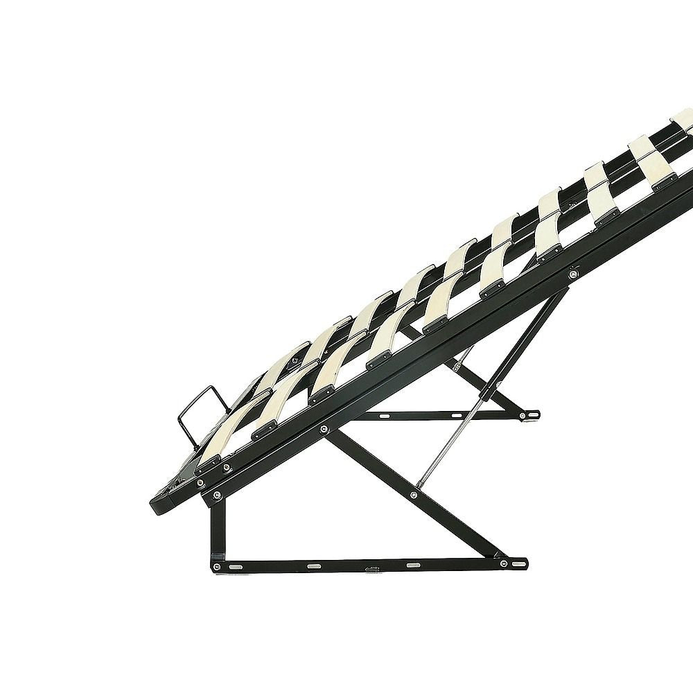 Gas Lift Bed Mechanism – Double Bed Frame with Wooden Slats