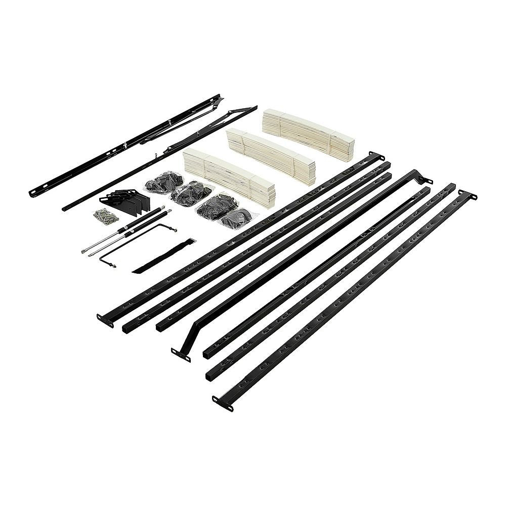 Gas Lift Bed Mechanism – King Bed Frame with Wooden Slats