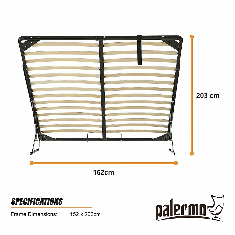 Gas Lift Bed Mechanism – Queen Bed Frame with Wooden Slats
