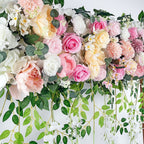 1M Artificial Flower Runner Arrangement Panel Wall Rose DIY Wedding Party Décor