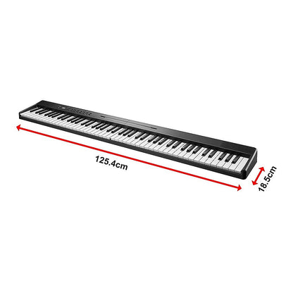 Folding Digital Piano 88 Key Velocity-Sensitive + Carry Case Pedal